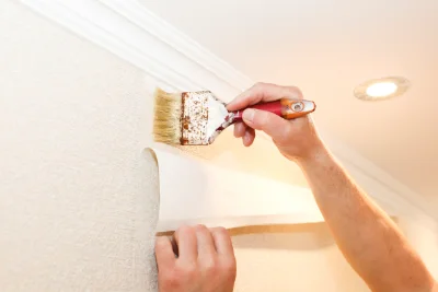 Pose de papier peint à Massanes — revêtements muraux et toiles de verre